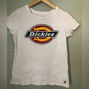 Dickies White Logo T-Shirt Women Medium